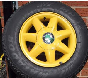 Skoda Felicia Fun  Picup Truck Yellow Alloy Wheels